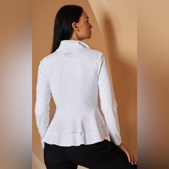 NWT Acegolfs More Than Basic Ruffle Golf Jacket, M and purple wristlet - Picture 2 of 5